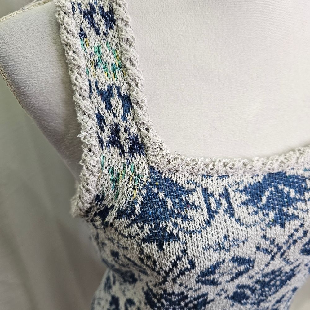 Anthropologie Pilcro Gray and Blue Knit Tank Top Size Small - Picture 5 of 11